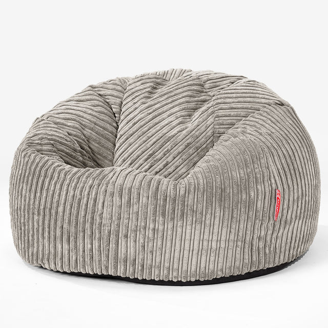 CloudSac 200 XXL Memory-Schaum Kinder Sitzsack 2-12 jahren - Cord Nerzfarben 01