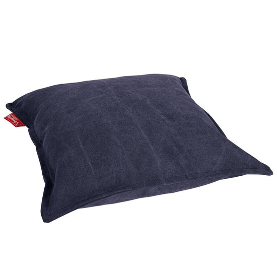 Extra Große Kissen 70 x 70cm - Stonewashed-stoff Marineblau 02