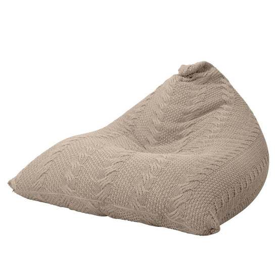 LOUNGE PUG - Sitzsack XXL Gaming - CABLE Creme
