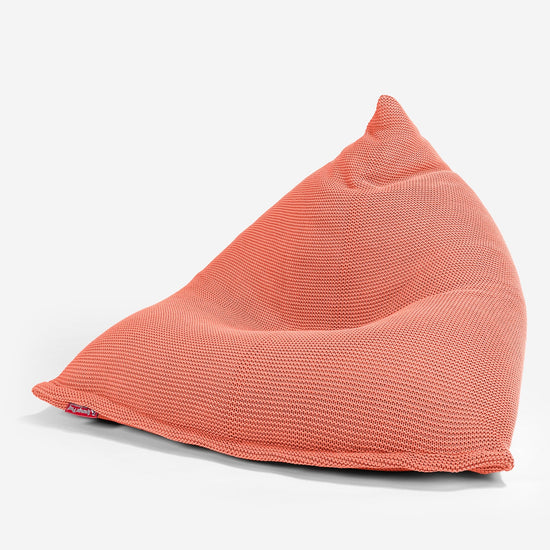 LOUNGE PUG - Sitzsack XXL Gaming - Ellos Gestrickter Koralle