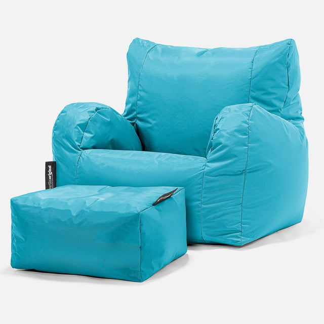 Lehnstuhl Sitzsack Outdoor - SmartCanvas™ Aqua 02