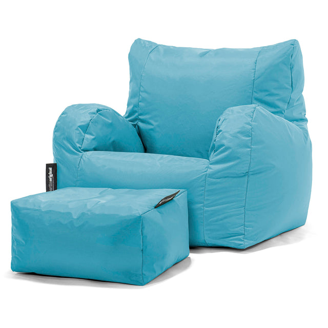 Lehnstuhl Sitzsack Outdoor - SmartCanvas™ Aqua 02