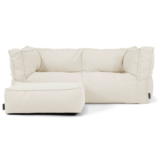 2-Sitzer Albert Sitzsacksofa - Bouclé Elfenbein_02