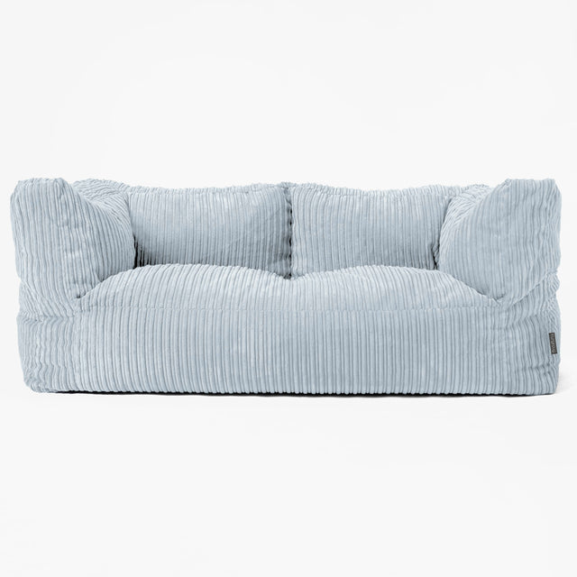 2-Sitzer Albert Sitzsacksofa - Cord Baby Blau 01