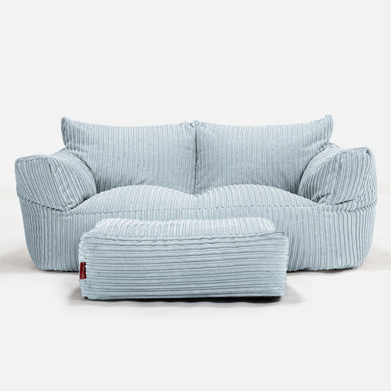Josephine Sitzsack Sofa - Cord Baby Blau 02