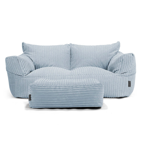Josephine Sitzsack Sofa - Cord Baby Blau 02