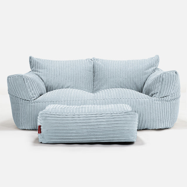 Josephine Sitzsack Sofa - Cord Baby Blau 02