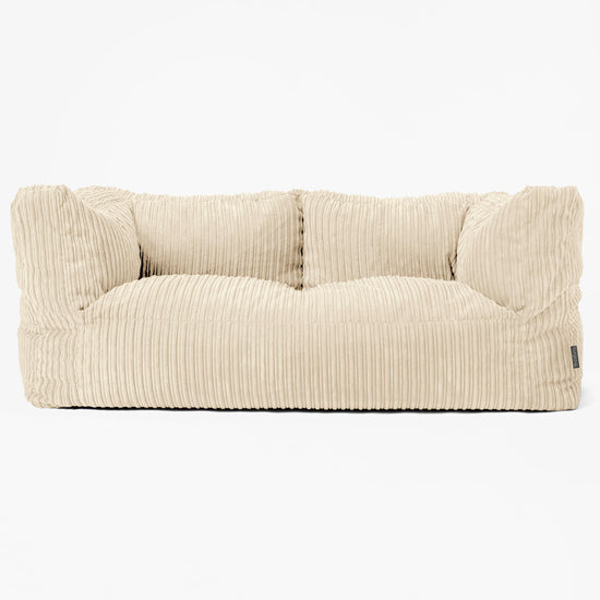 2-Sitzer Albert Sitzsacksofa - Cord Creme 01