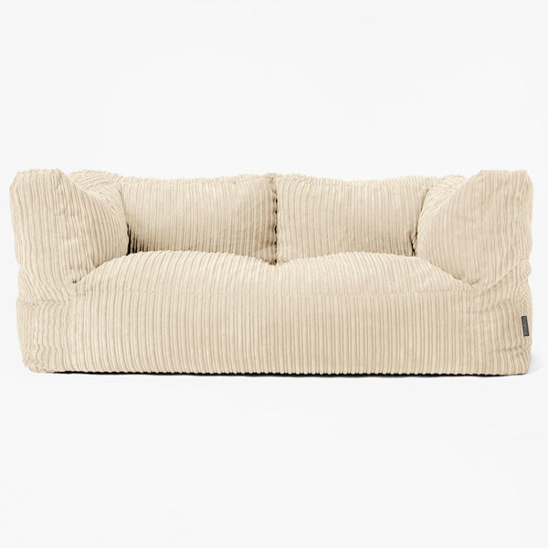 2-Sitzer Albert Sitzsacksofa - Cord Creme 01