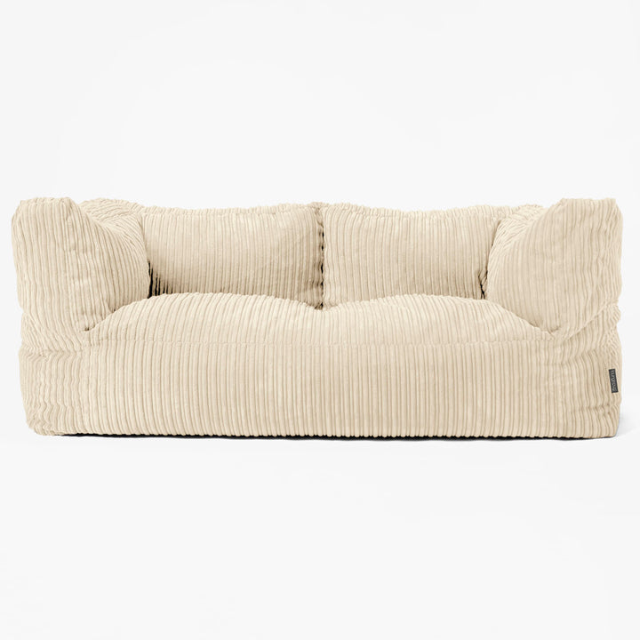 2-Sitzer Albert Sitzsacksofa - Cord Creme 01