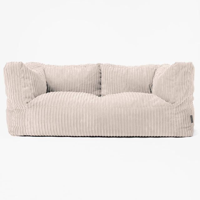 2-Sitzer Albert Sitzsacksofa - Cord Elfenbein 01