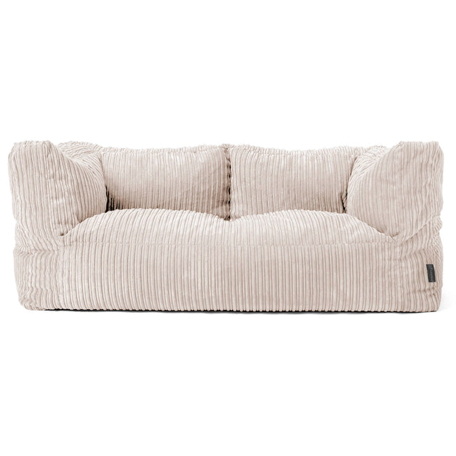 2-Sitzer Albert Sitzsacksofa - Cord Elfenbein 01