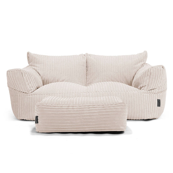 Josephine Sitzsack Sofa - Cord Elfenbein 02