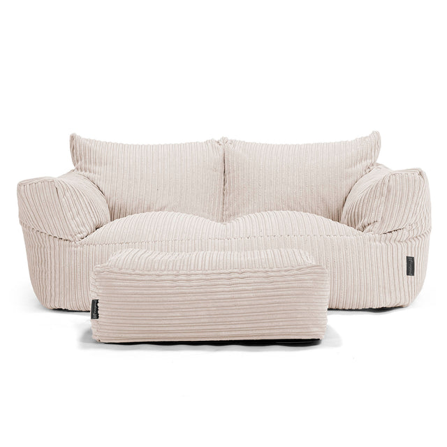Josephine Sitzsack Sofa - Cord Elfenbein 02