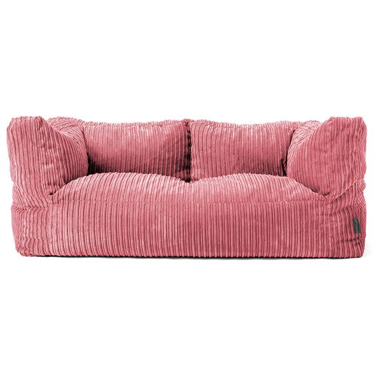 2-Sitzer Albert Sitzsacksofa - Cord Koralle 01