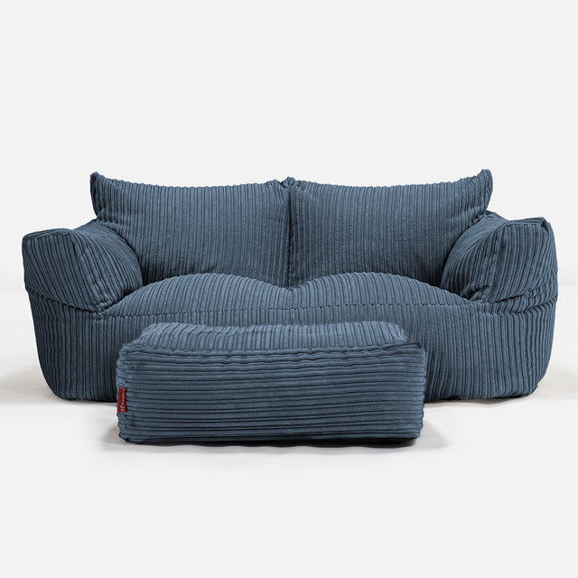 Josephine Sitzsack Sofa - Cord Marineblau 02
