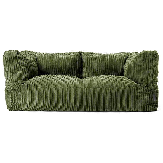 2-Sitzer Albert Sitzsacksofa - Cord Nadelwaldgrün 01