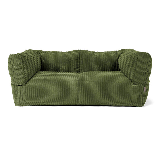2-Sitzer Albert Sitzsacksofa - Cord Nadelwaldgrün 01