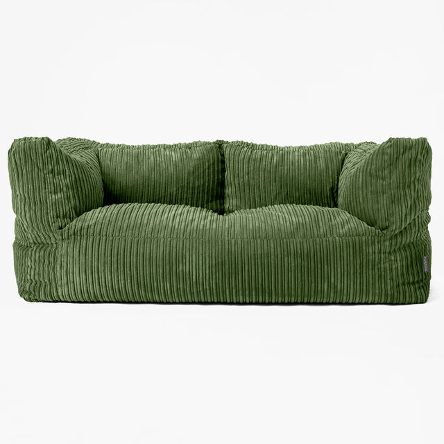 2-Sitzer Albert Sitzsacksofa - Cord Nadelwaldgrün 01
