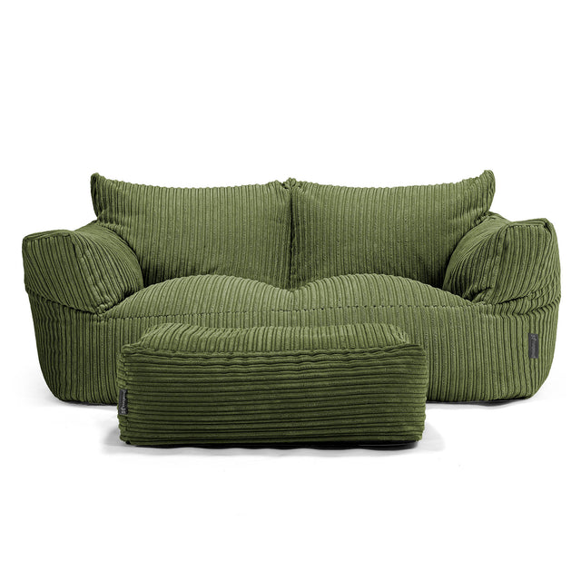 Josephine Sitzsack Sofa - Cord Nadelwaldgrün 02