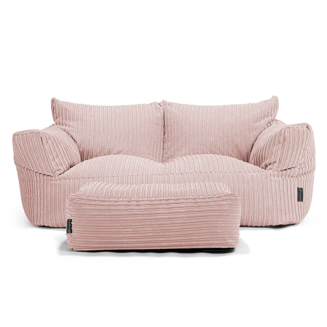 Josephine Sitzsack Sofa - Cord Rosa 02
