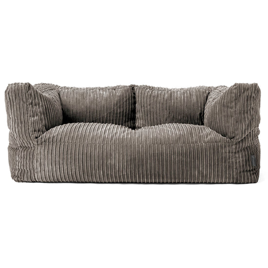 2-Sitzer Albert Sitzsacksofa - Cord Graphitgrau 01