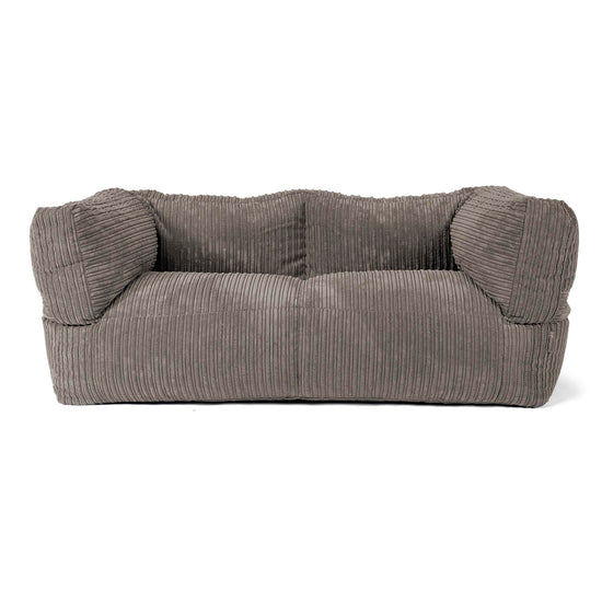 2-Sitzer Albert Sitzsacksofa - Cord Graphitgrau 01