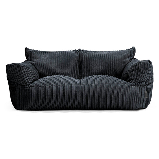 Josephine Sitzsack Sofa - Cord Schwarz 01