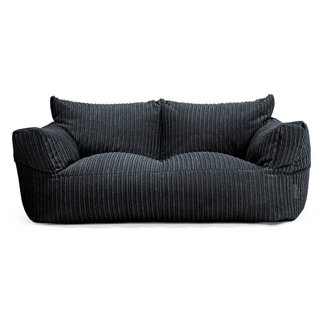 Josephine Sitzsack Sofa - Cord Schwarz 01