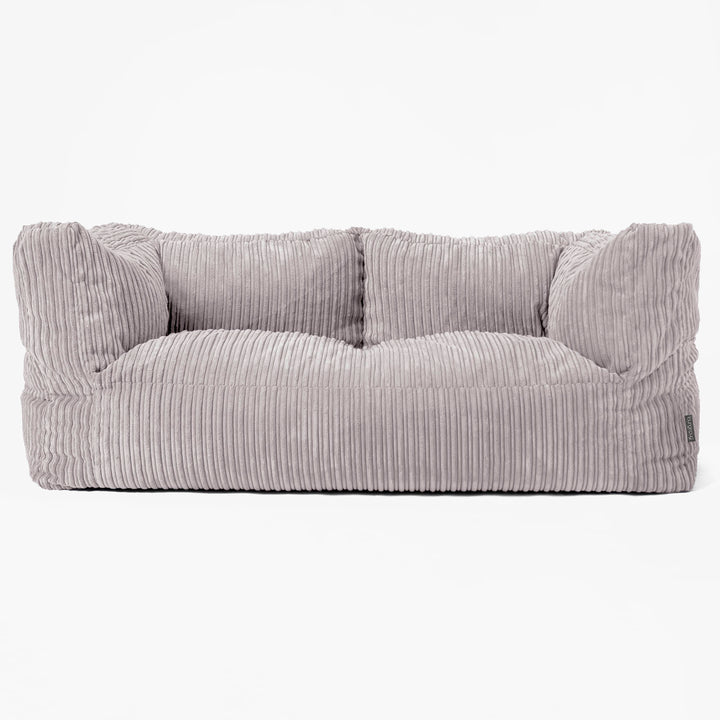 2-Sitzer Albert Sitzsacksofa - Cord Silbergrau 01