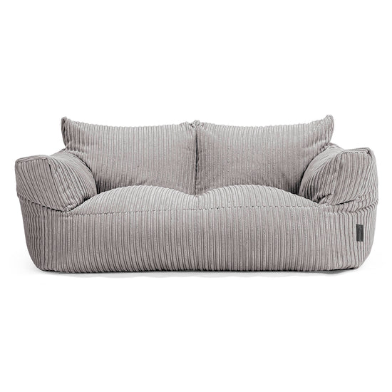 Josephine Sitzsack Sofa - Cord Silbergrau 01