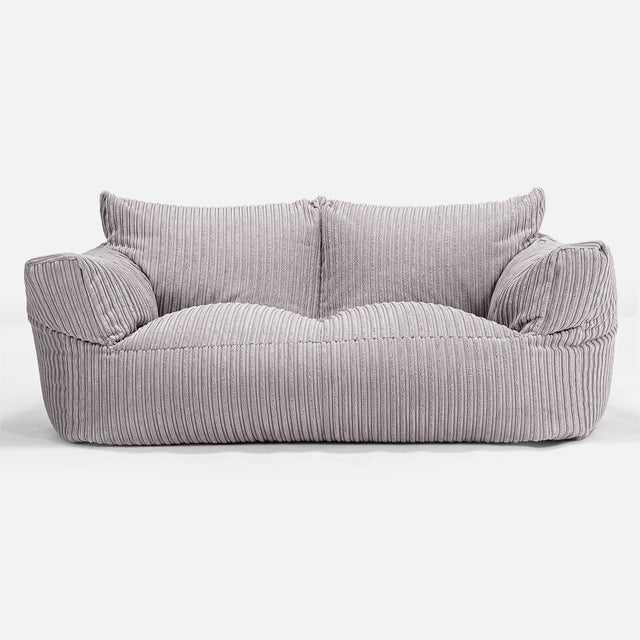 Josephine Sitzsack Sofa - Cord Silbergrau 01