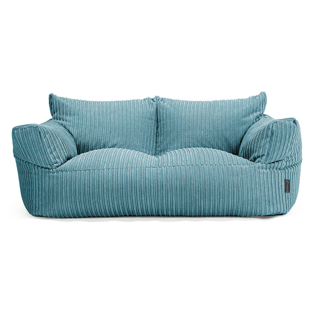 Josephine Sitzsack Sofa - Cord Türkis 01