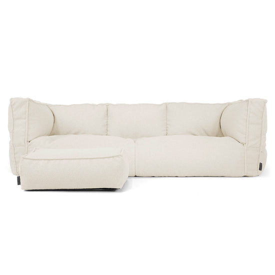 3-Sitzer Albert Sitzsacksofa - Bouclé Elfenbein_02