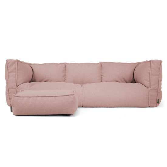 3-Sitzer Albert Sitzsacksofa - Bouclé Pink_02