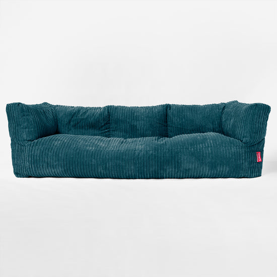 3-Sitzer Albert Sitzsacksofa - Cord Blaugrün 01
