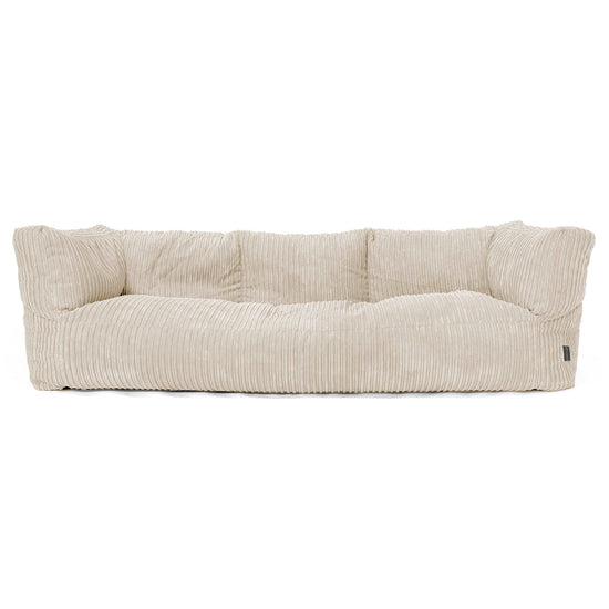 3-Sitzer Albert Sitzsacksofa - Cord Creme 01