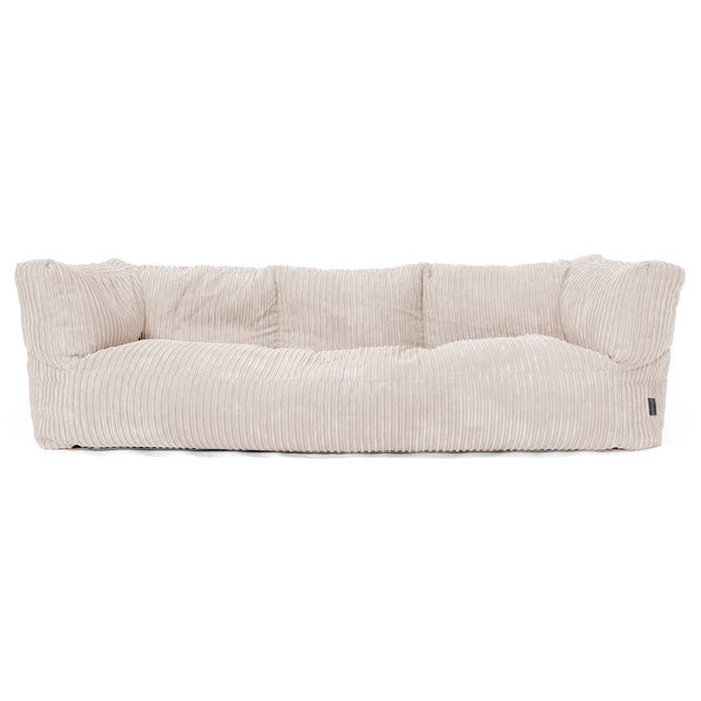 3-Sitzer Albert Sitzsacksofa - Cord Elfenbein 01