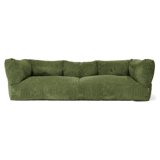 3-Sitzer Albert Sitzsacksofa - Cord Nadelwaldgrün 01