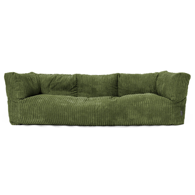 3-Sitzer Albert Sitzsacksofa - Cord Nadelwaldgrün 01