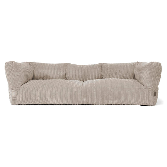 3-Sitzer Albert Sitzsacksofa - Cord Nerzfarben 01