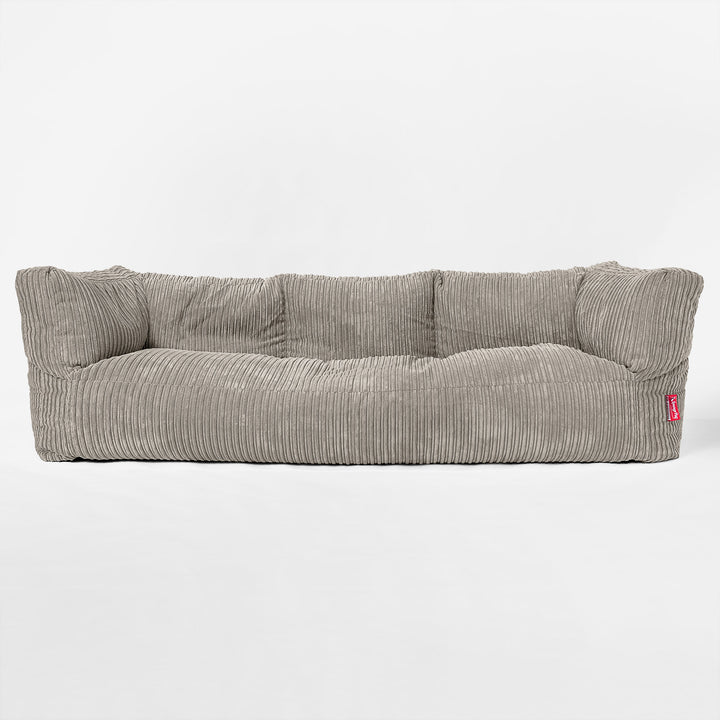 3-Sitzer Albert Sitzsacksofa - Cord Nerzfarben 01