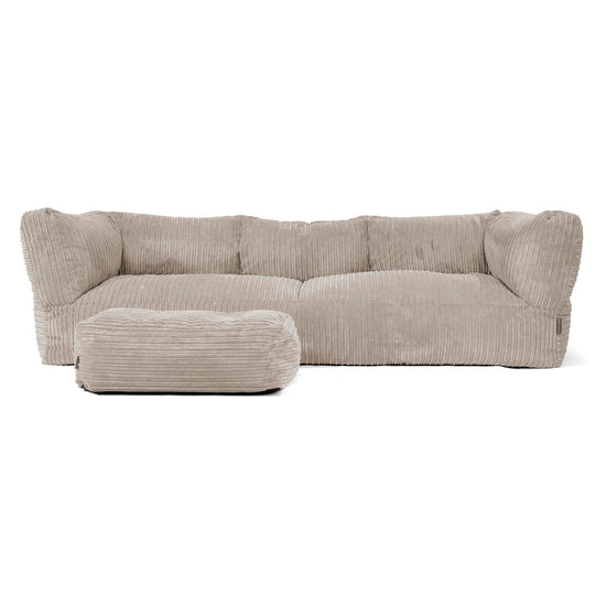 3-Sitzer Albert Sitzsacksofa - Cord Nerzfarben 02