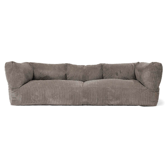3-Sitzer Albert Sitzsacksofa - Cord Graphitgrau 01