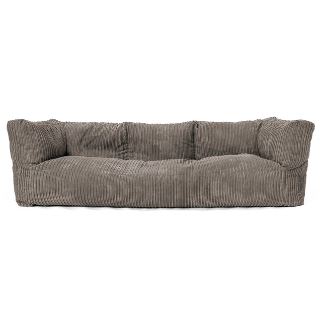 3-Sitzer Albert Sitzsacksofa - Cord Graphitgrau 01