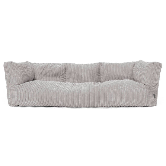 3-Sitzer Albert Sitzsacksofa - Cord Silbergrau 01