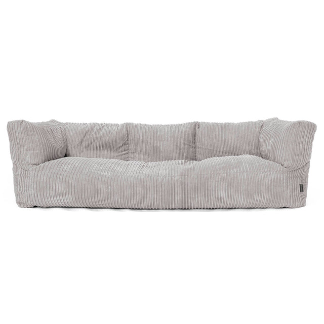 3-Sitzer Albert Sitzsacksofa - Cord Silbergrau 01