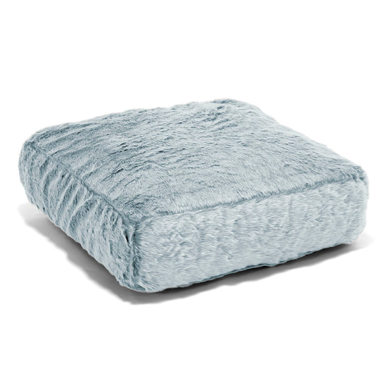 Bodenkissen - Kaninchen Kunstfell Pastellblau 01
