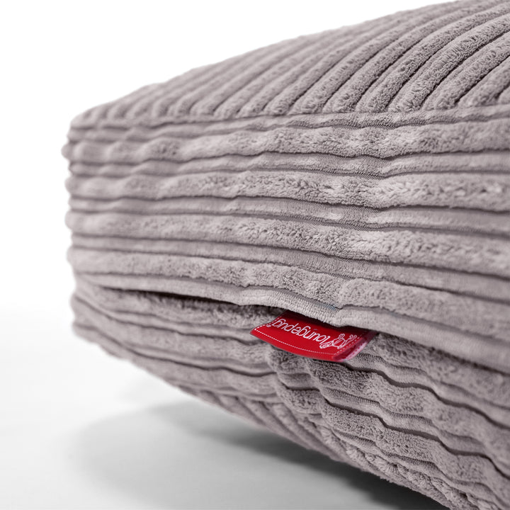 Sitzkissen - Cord Silber 02