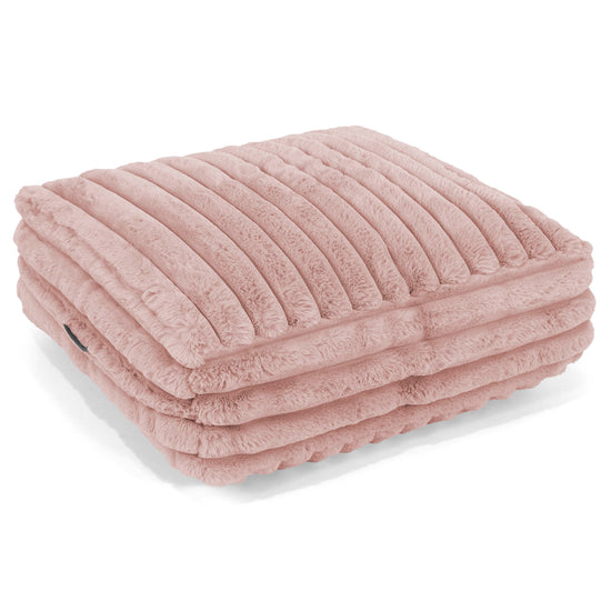 Sitzkissen - Ultra Plüsch Cord Pastellrosa 01